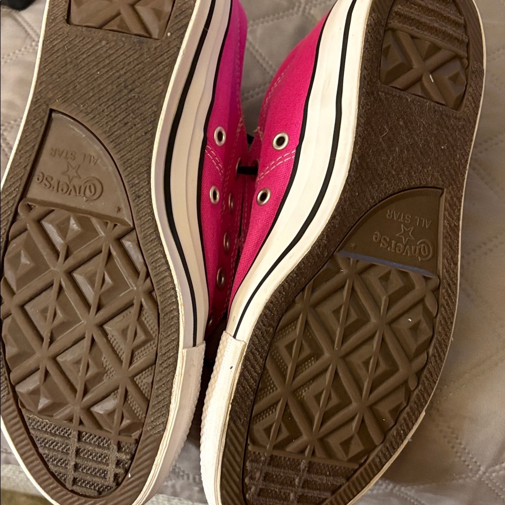 Converse Pink Canvas Sneakers - Picture 6 of 7
